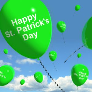 St Patrick's Day balloons from One Stop Party Shop