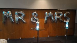 Large Balloon Letters Mr & Mrs